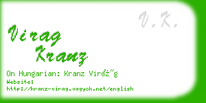 virag kranz business card